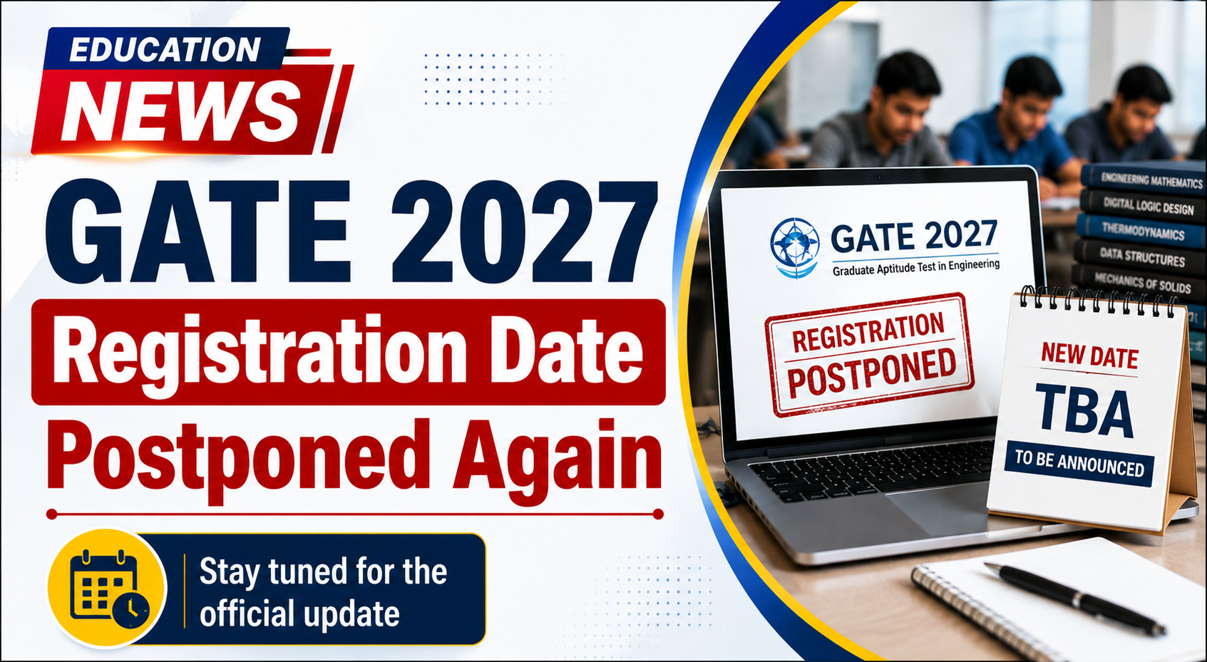 GATE 2027 Registration Date Postponed Again
