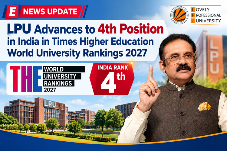 LPU Advances to 4th Position in India in Times Higher Education World University Rankings 2027