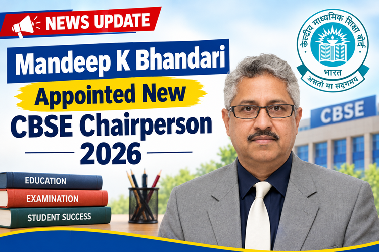 Mandeep K Bhandari Appointed New CBSE Chairperson 2026