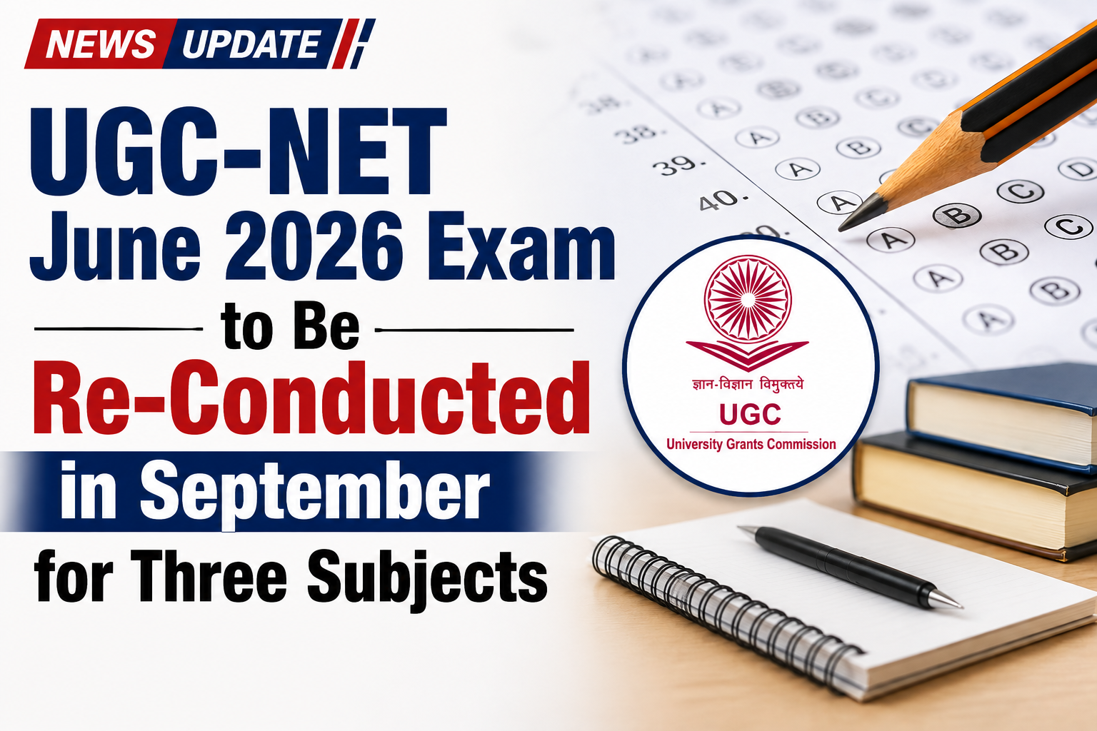 UGC-NET June 2026 Exam to Be Re-Conducted in Sept…
